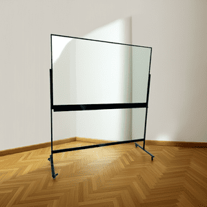 Igpro - Pizarra Clasic Móvil Vidrio Transparente De 90X120Cm