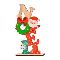 Magideal - Decoración De Mesa Navideña, Centro De Mesa De Navidad, Juguetes Decorativos De Bricolaje, Letrero De Letras De Madera Para Vacaciones, Decoración,