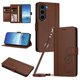 thumbnail image 1 of Funda Cartera Trébol para Samsung Galaxy S23 Plus con Ranuras Tarjetas y Carga Inalámbrica Marrón, 1 of 6