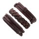 thumbnail image 1 of Xiao Hua Pulsera Tejida de Cuero Deportiva Ancha Pulsera Punk para Hombre y Mujeres, 1 Set, 1 of 4