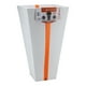 thumbnail image 1 of Macetero Blanco Zurique 74cm Alto Con Plato, 1 of 3
