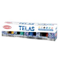 Estuche De Pintura Para Telas 6 Colores Metalicos 1 Un Artel