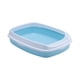 thumbnail image 4 of Kitten Cat Litter Box Bandeja Inodoro 18x13.8x4inch Durable Para Hámsteres Conejos Azul, 4 of 5