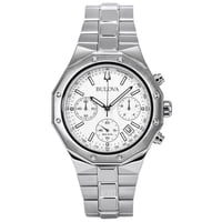 Reloj Bulova Classic Precisionist Chronograph Stainless Steel Silver Dial Quartz 96B408 100M Men'S Watch