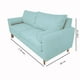 thumbnail image 3 of Sofa Indu 2 Cuerpos Chenille Verde Menta, 3 of 3
