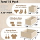 thumbnail image 2 of Set organizador de cajones Simple Houseware, plegable, 12 unidades, color beige, 2 of 9