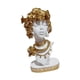 thumbnail image 2 of Estatua De Mujer Africana, Figura De Busto De Señora Creativa Para Decoración Del Hogar, Sala De Estar, Estilo A, Blanco, 2 of 3