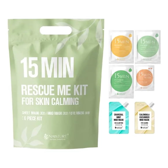 Kit de cuidado de la piel coreano para mujer, spa Naisture, con mascarillas y mascarilla de barro