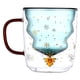 thumbnail image 1 of Taza De Café Kawaii De Vidrio Con Aislamiento Para Capuchino, Té, Leche, 300 Ml, Con Tapa, 1 of 5