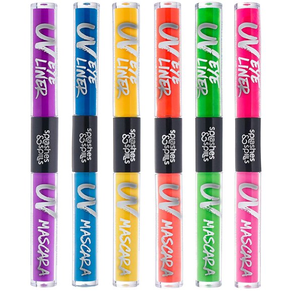 Delineador de ojos y máscara Makeup Splash & Spills UV Blacklight Glow