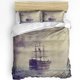 thumbnail image 1 of Retro fishing boat Bedding Set Duvet Cover Set3-Piece Bedding Set, 1 of 5