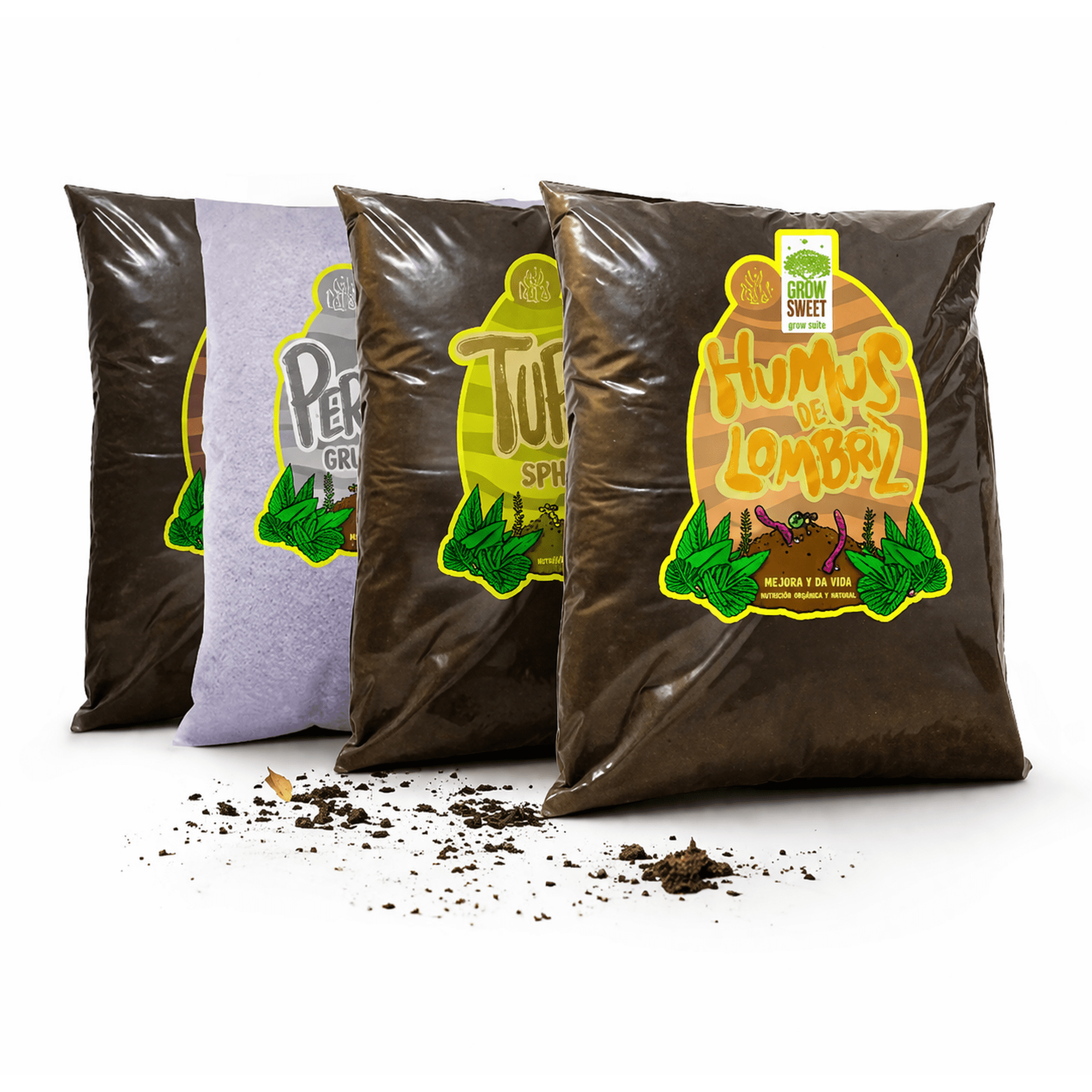 Tierra Premium Para Plantas 12l Grow Sweet – Mejor Que Tierra De Hojas, Componentes Separados (humus, Turba, Perlita Y Coco)