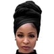 thumbnail image 1 of Bufanda Head Wrap Harewom de punto elástico negro para mujer, 1 of 6