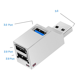 thumbnail image 1 of Concentrador USB 3.0 de 3 puertos (2 USB 2.0 + USB 3.0), concentrador de datos para PC y otros dispositivos compatibles con USB 3.0, 1 of 8