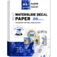 thumbnail image 1 of Calcomanía con tobogán acuático para impresoras de papel Jack Inkjet, transparente, A4, 20 hojas, 1 of 7