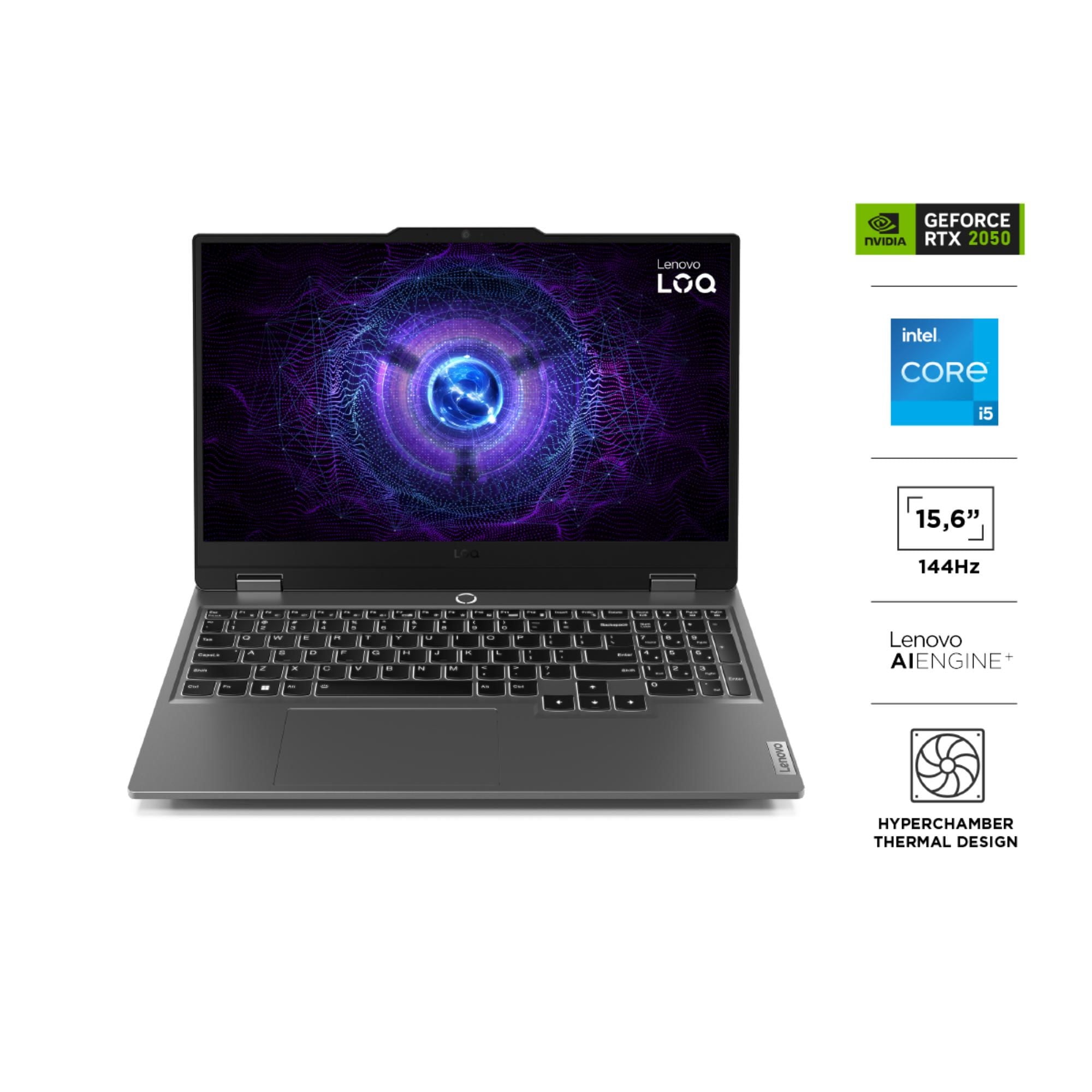 Lenovo - Notebook Gamer Loq 15.6"" Fhd Intel Core I7 24Gb 512Gb Ssd Gris