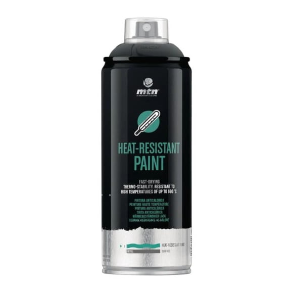 Pintura Alta Temperatura MTN Negro Mate 400ml