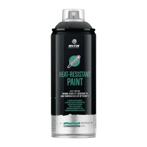 Pintura Alta Temperatura Mtn Negro Mate 400ml