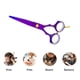 thumbnail image 4 of Juego de tijeras para cortar el cabello de 5,5 pulgadas, tijeras para entresacar y texturizar el cabello para peluquería o uso doméstico., 4 of 5