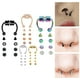 thumbnail image 5 of Juego De 5 Anillos Magnéticos Falsos Para La Nariz, Joyería Para La Nariz, Anillo De Aro Para La Nariz De Acero Inoxidable, 5 of 5