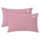 thumbnail image 1 of REGALWOVEN Paquete de 2 Fundas de Almohada de Algodón, Fundas de Almohada de Enfriamiento Suave con Cierre de Sobre, Fundas de Almohada para Mujeres y Hombres Pasta de Frijol - Gris Reina, 1 of 5