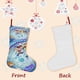 thumbnail image 3 of Chibiverse Tema: Calcetines de Navidad, fino lino blanco para colgar en escaleras y chimenea, decoración navideña para el hogar, regalo de Navidad. 45cm × 32cm, 3 of 5