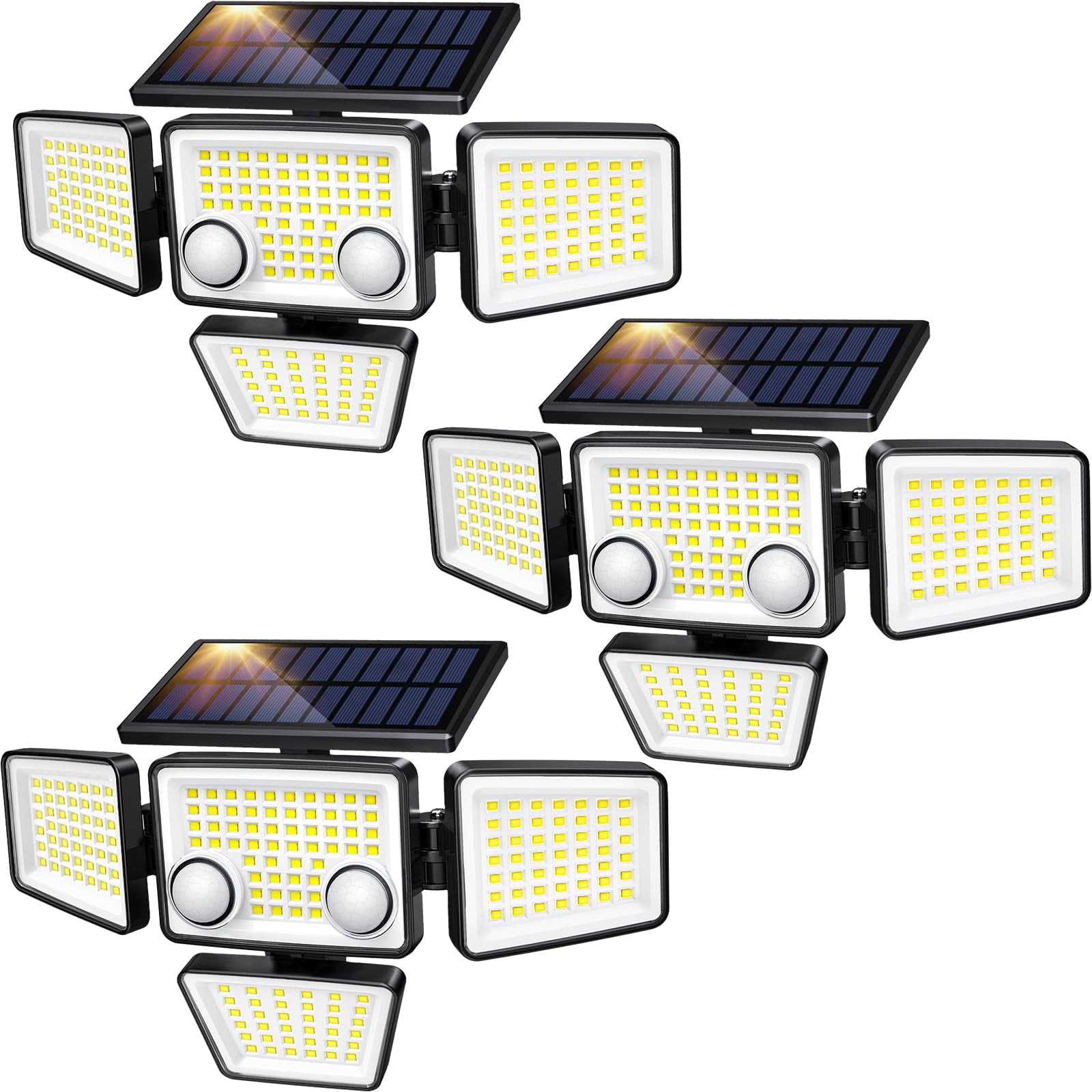 Luces Solares Para Exteriores Lywalt 3000lm 188 Con Sensor De Movimiento Led