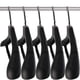 thumbnail image 1 of Perchas DEDU para ropa, de plástico, extra anchas, 15 unidades, color negro, 1 of 9