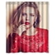 thumbnail image 1 of Cortina de ducha Scarlett Johanson, juego de cortinas de baño con ganchos, tamaño 60 x 72 pulgadas, 1 of 3