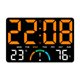 thumbnail image 1 of Reloj De Pared Digital Electrónico Para Montar En La Pared, Para El Hogar, Ni?os, Adultos Y Oficina, Color Naranja., 1 of 5
