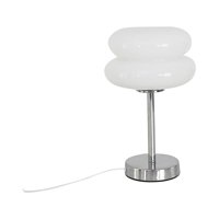 Ioensy - Egg Tart Mushroom Lámpara De Mesa Lámpara Decorativa Para Mesita De Noche Cómoda Blanca