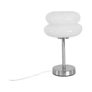Ioensy - Egg Tart Mushroom Lámpara De Mesa Lámpara Decorativa Para Mesita De Noche Cómoda Blanca