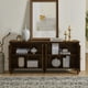 thumbnail image 3 of 65.2" Mid Century Modern Sideboard Buffet Cabinet with Storage, Symmetrical Geometric Accent Coffee Bar Wine Bar Storage Cabinet, Large Console Table for Living Room/Entryway/Kitchen, Walnut, 3 of 3