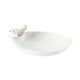 thumbnail image 2 of Collar De Hojas De Porcelana, Bandeja De Baratijas, Plato De Caramelo Para Regalo De Cumpleaños, Versátil, Blanco, 2 of 3