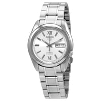 Reloj Seiko Para Hombre 5 Con Esfera Plateada Automática Snkl51