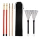 thumbnail image 5 of Juego de baquetas con sonido firme y apretado, asas cómodas con bolsa de terciopelo con cordón para la interpretación de estudiantes de música Fusion, 5 of 5