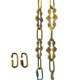 thumbnail image 1 of Cadena WOERFU de 76 cm con acabado en bronce dorado antiguo y hebilla decorativa de ciruela, 1 of 4