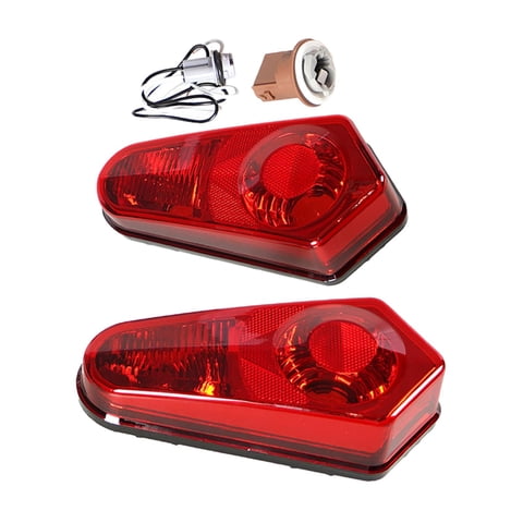 Ioensy - Lámpara De Luz Trasera Led Impermeable Para Polaris Sportsman 500 05-13 Reemplazar Rojo