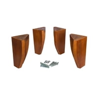 Genérico - Kit De 4 Patas Para Cama Europeo Marca Cic Originales Color Miel