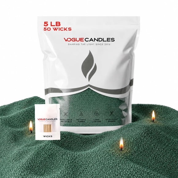 Arena para Velas LA Candle 2,3 kg Verde 50 Mechas