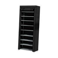 Bothyi - Zapatero Resistente Y Duradero, Estante Para Zapatos Para Dormitorio, Entrada, Sala De Estar, 10 Capas, Negro