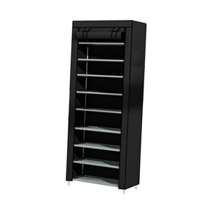 Bothyi - Zapatero Resistente Y Duradero, Estante Para Zapatos Para Dormitorio, Entrada, Sala De Estar, 10 Capas, Negro