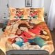 thumbnail image 1 of Juego de ropa de cama ONE PIECE con funda nórdica y fundas de almohada, estampado 3D, cierre de cremallera, diseño único, hipoalergénico, diseño de Luffy (anime)., 1 of 3