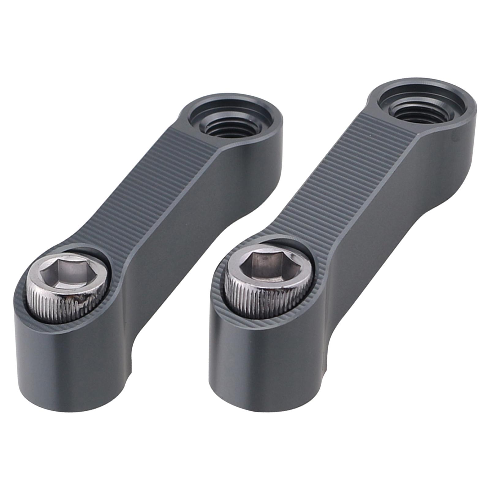 Magideal - Adaptadores Extensores De Espejo Base De Vista Trasera De Repuesto Piezas De Repuesto Fáciles De Instalar Espejos Retrovisores Elevador De Extensión Gris