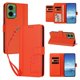thumbnail image 2 of Funda Cartera Trébol para Motorola Moto G35 5G con Ranuras Tarjetas y Carga Inalámbrica Naranja, 2 of 6