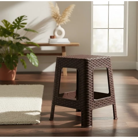 Piso Banca Banquito Taburet Asiento Banco Rattan Reyplast