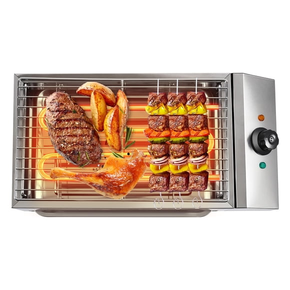 Parrilla eléctrica de interior ATAUEFHEY 1800W 110V sin humo 46 cm