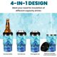 thumbnail image 3 of Can Cooler HAUSHOF 4 en 1, aislante, 12 onzas, camuflaje azul, 3 of 7