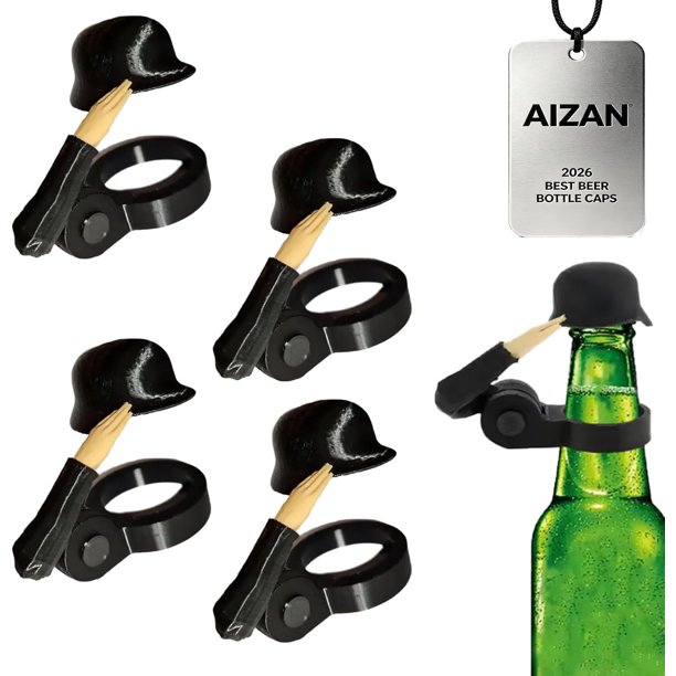 Chapas soldado saluda cerveza reutilizables casco botella cerveza accesorio bebida