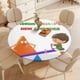 thumbnail image 4 of Charlie Y Las Formas theme Fitted Round Tablecloths Elastic Edged Table Covers Waterproof Table Cloth For Kitchen Holiday Party Tables Decor 120cm, 4 of 6